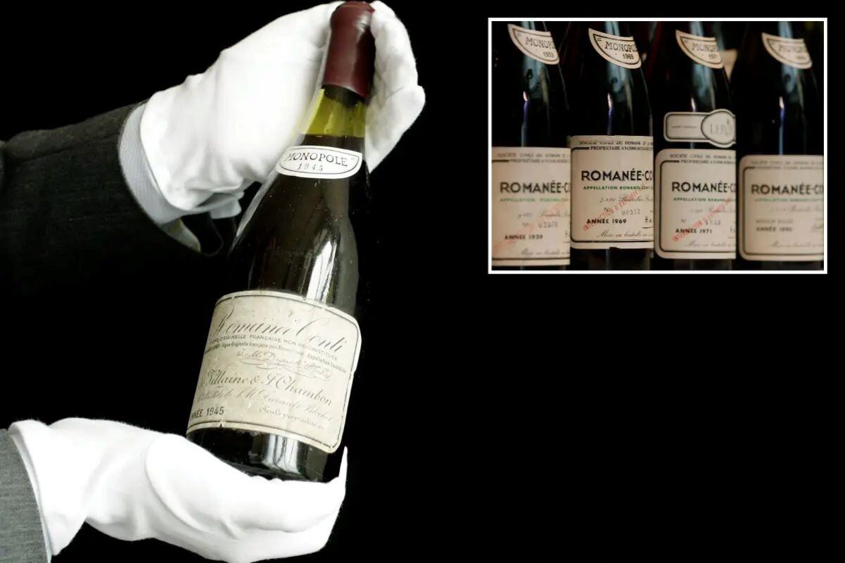 1. Domaine de la Romanee-Conti Grand Cru 1945 - $558,000