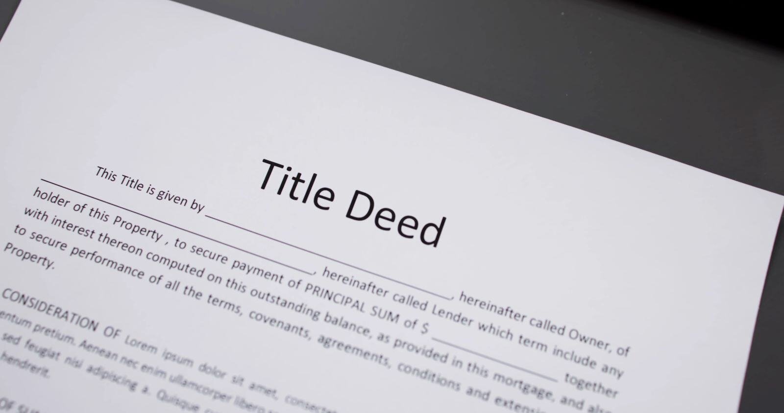 A Guide to Title Deeds in Dubai