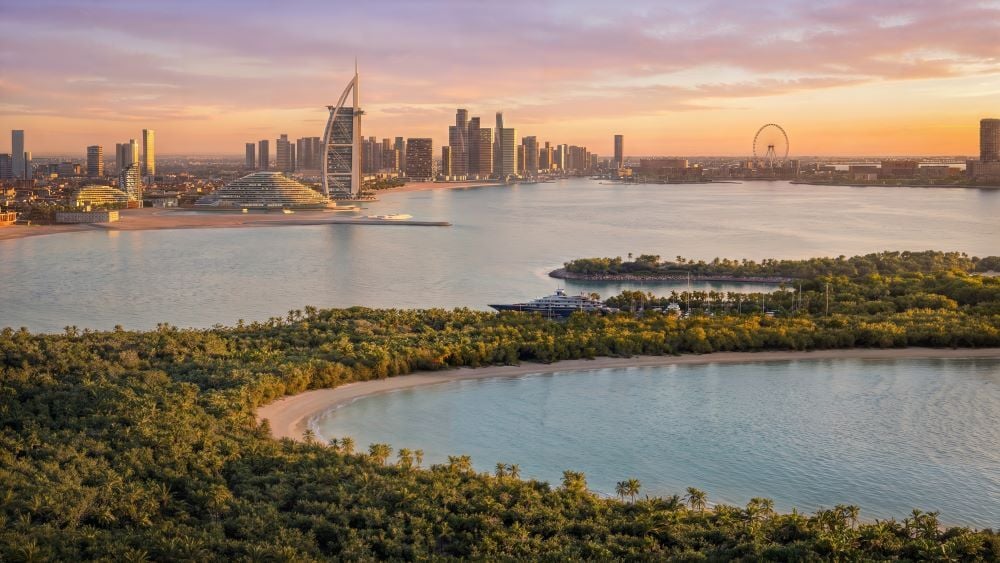 naia island burj al arab view