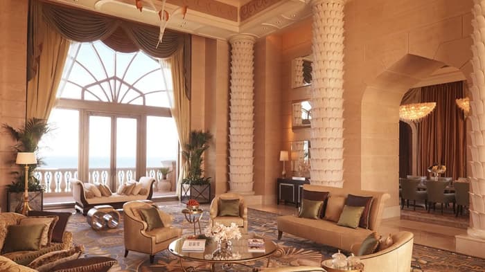 Royal Bridge Suite, Atlantis.jpg most expensive hotel in dubai