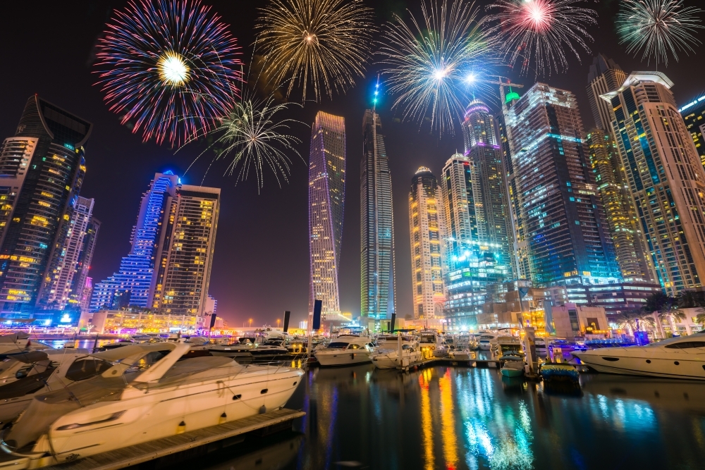 New Year's Eve Fireworks in Dubai