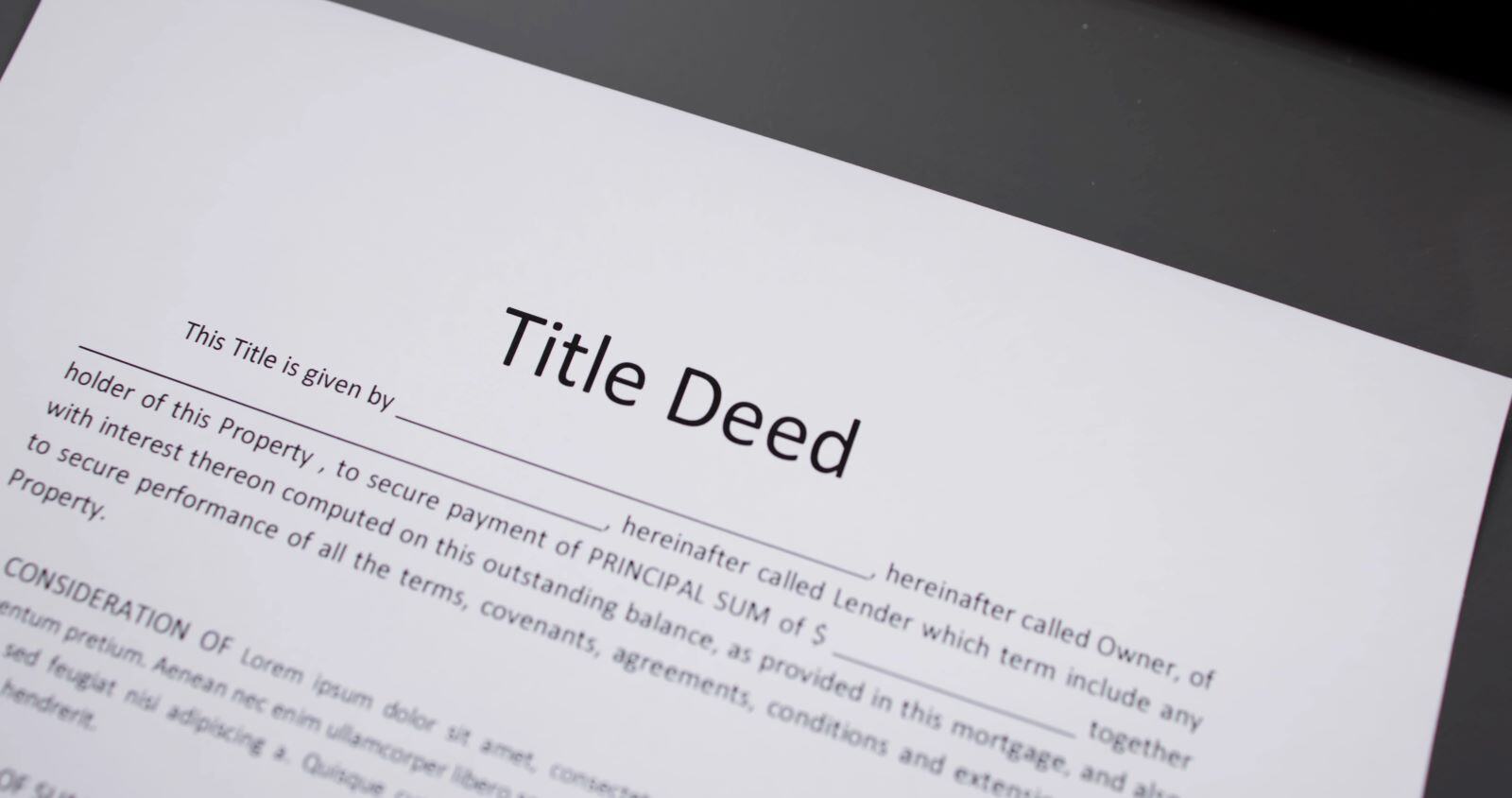 A Guide to Title Deeds in Dubai